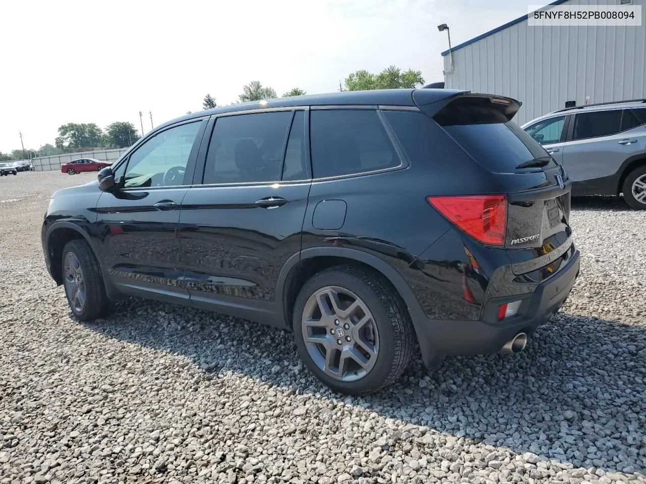 2023 Honda Passport Exl VIN: 5FNYF8H52PB008094 Lot: 61858495