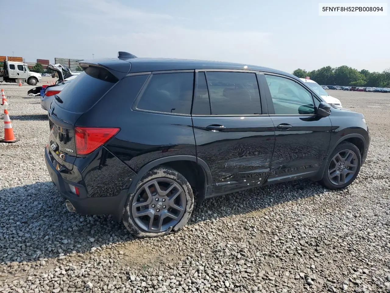 2023 Honda Passport Exl VIN: 5FNYF8H52PB008094 Lot: 61858495