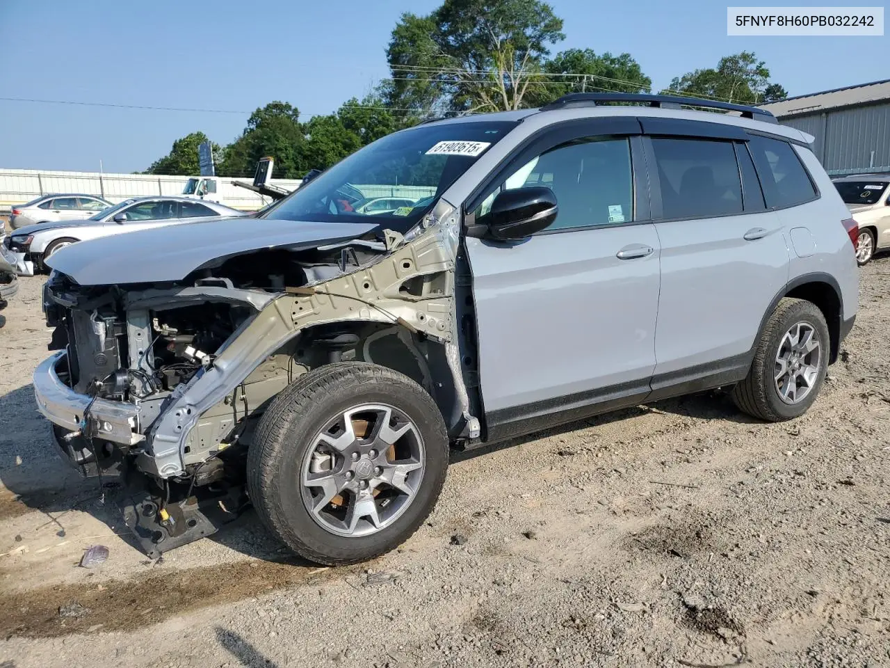 2023 Honda Passport Trail Sport VIN: 5FNYF8H60PB032242 Lot: 61903615