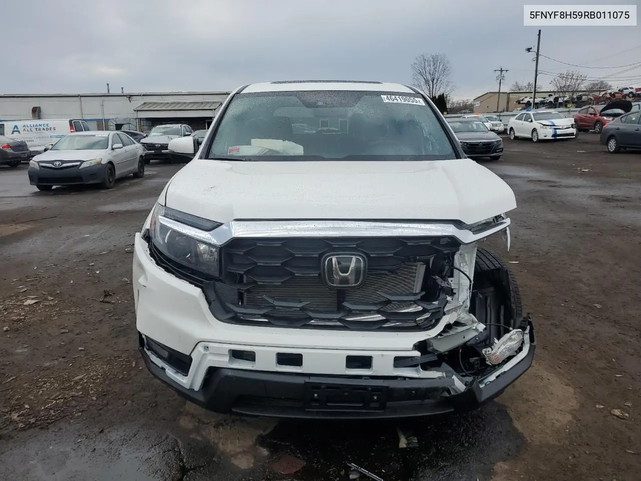 2024 Honda Passport Exl VIN: 5FNYF8H59RB011075 Lot: 46419055
