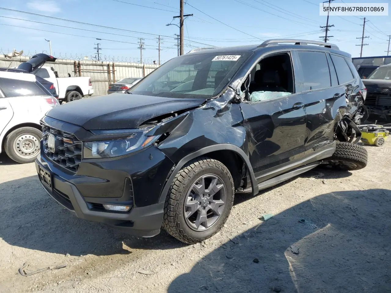 2024 Honda Passport Trail Sport VIN: 5FNYF8H67RB010869 Lot: 50761425