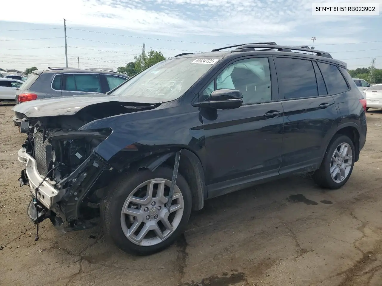 2024 Honda Passport Exl VIN: 5FNYF8H51RB023902 Lot: 60824725