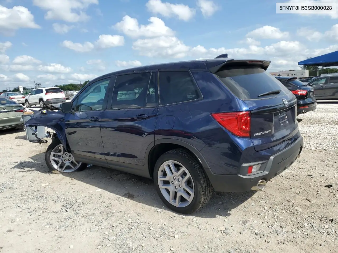 2025 Honda Passport Exl VIN: 5FNYF8H53SB000028 Lot: 57363325