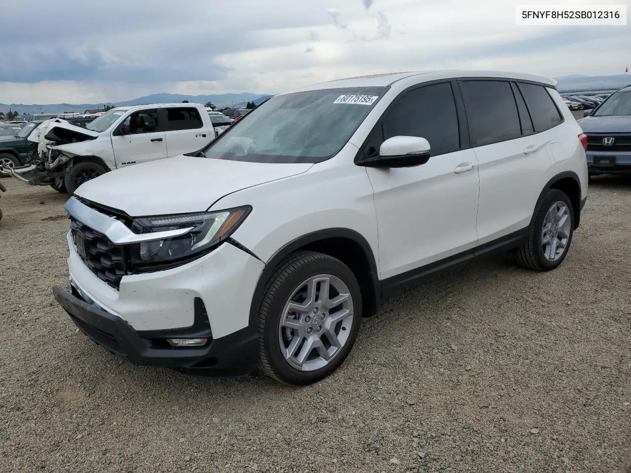 2025 Honda Passport Exl VIN: 5FNYF8H52SB012316 Lot: 60175195