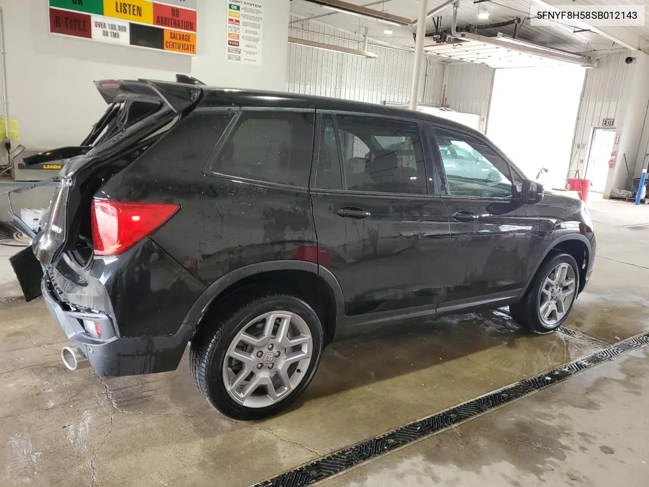 2025 Honda Passport Exl VIN: 5FNYF8H58SB012143 Lot: 60913695
