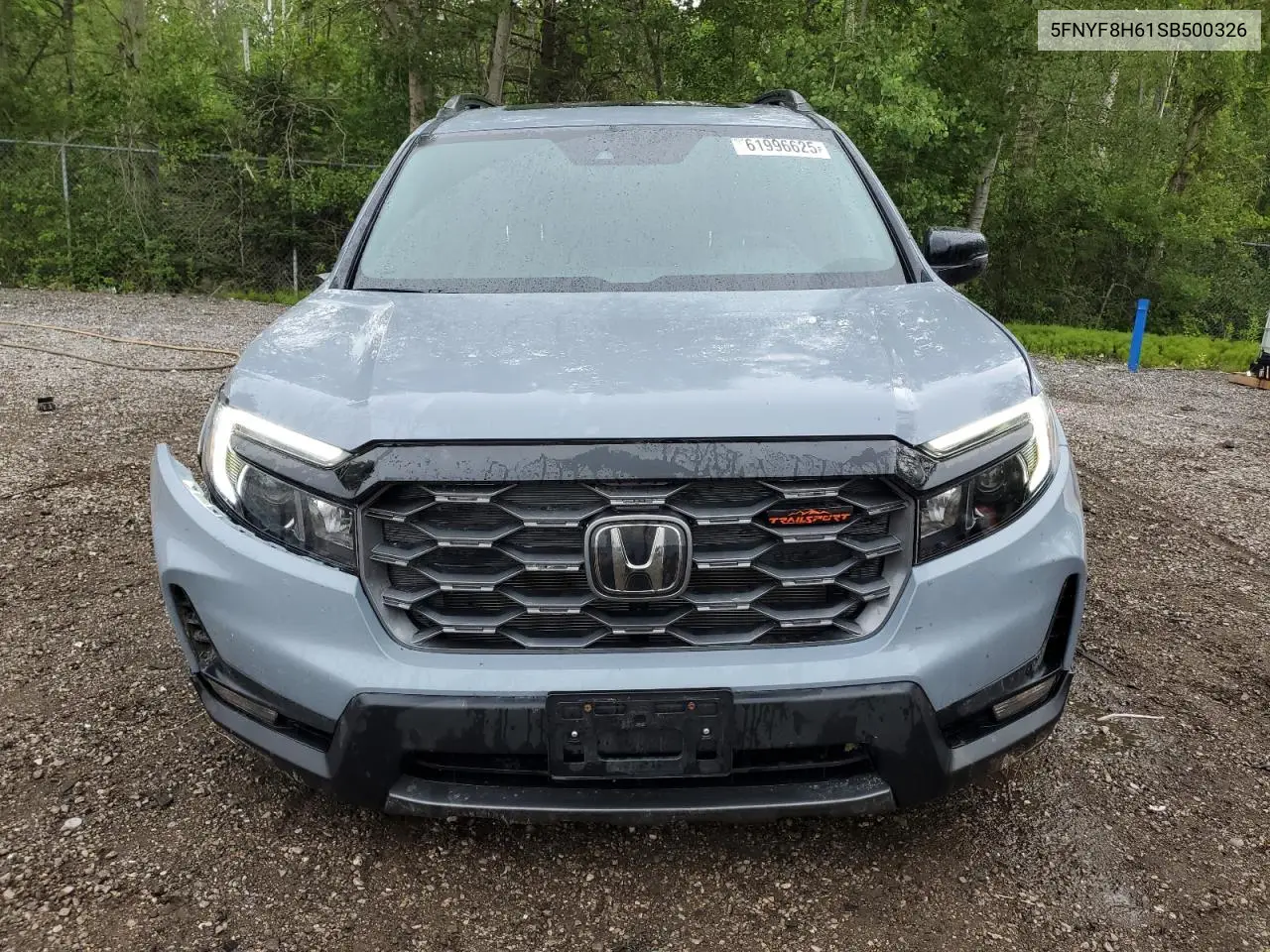 2025 Honda Passport Trail Sport VIN: 5FNYF8H61SB500326 Lot: 61996625