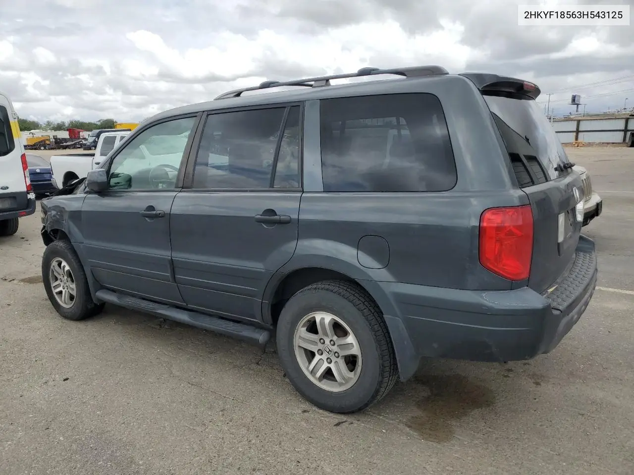 2003 Honda Pilot Exl VIN: 2HKYF18563H543125 Lot: 56541455