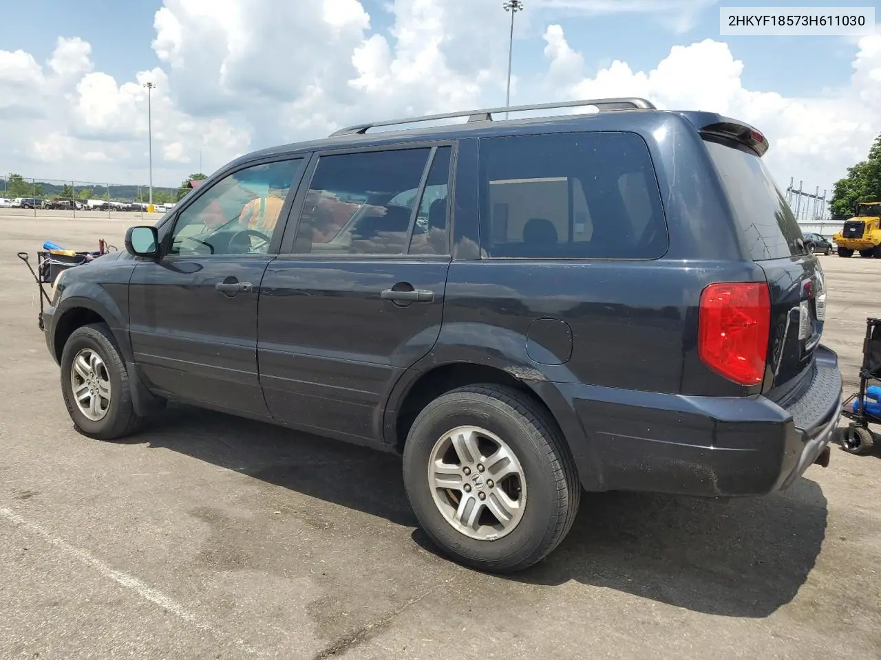 2003 Honda Pilot Exl VIN: 2HKYF18573H611030 Lot: 62665475