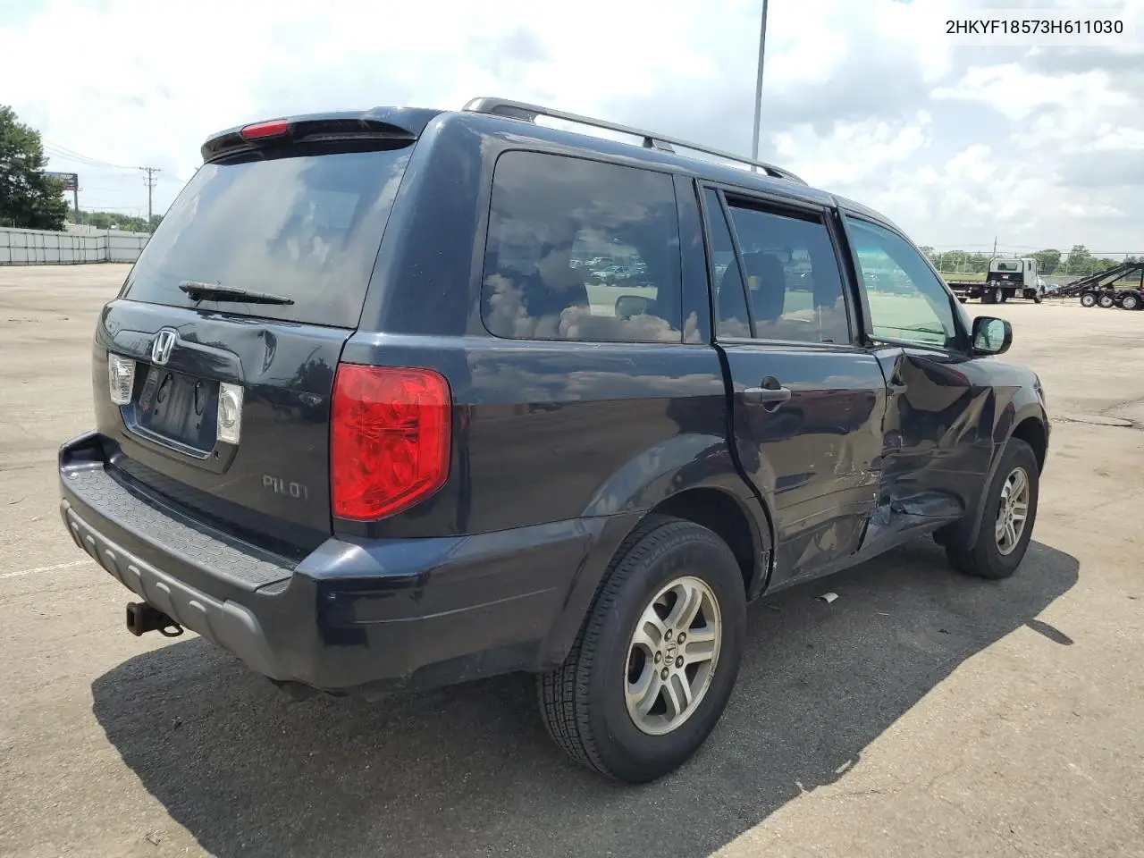 2003 Honda Pilot Exl VIN: 2HKYF18573H611030 Lot: 62665475