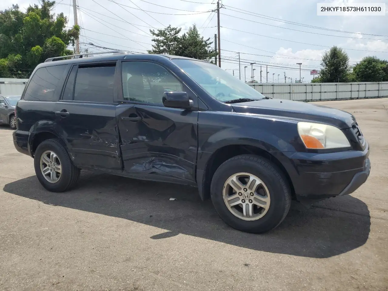 2003 Honda Pilot Exl VIN: 2HKYF18573H611030 Lot: 62665475