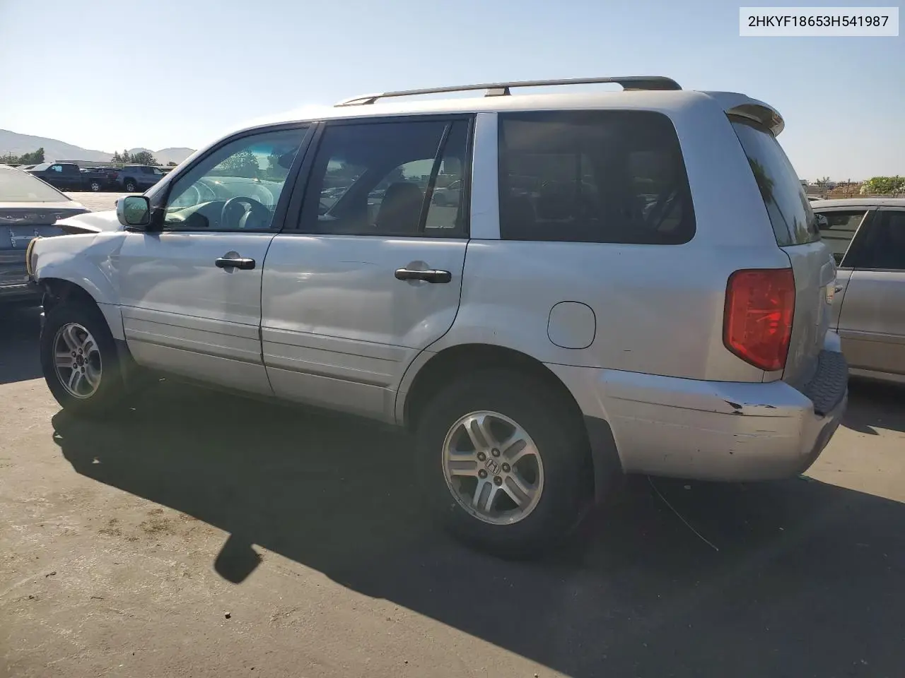 2003 Honda Pilot Exl VIN: 2HKYF18653H541987 Lot: 62830795
