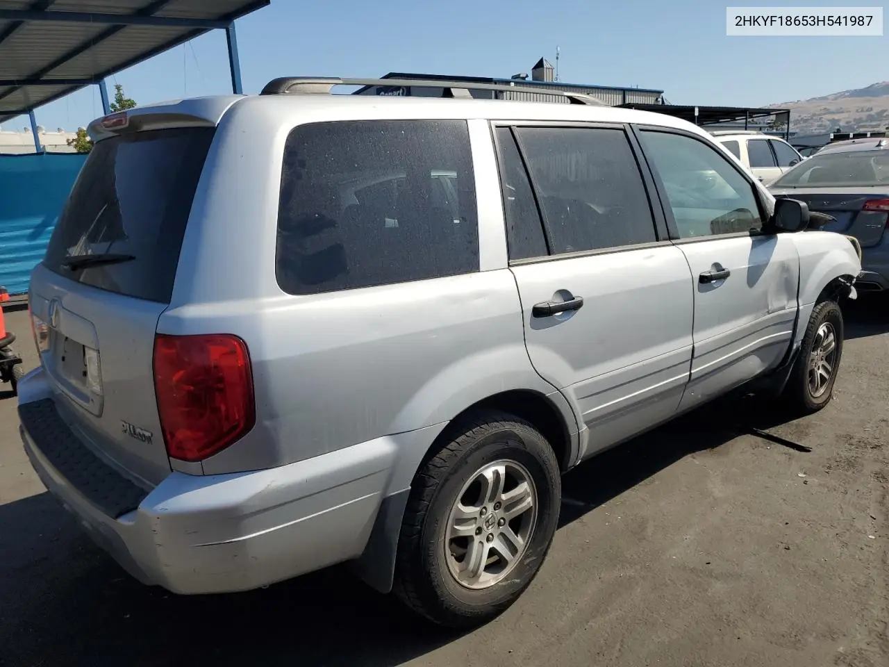 2003 Honda Pilot Exl VIN: 2HKYF18653H541987 Lot: 62830795