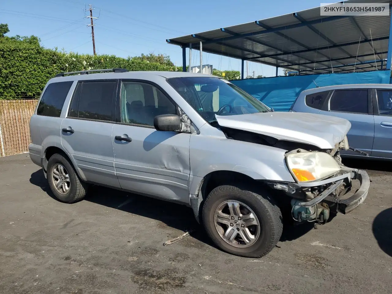 2003 Honda Pilot Exl VIN: 2HKYF18653H541987 Lot: 62830795