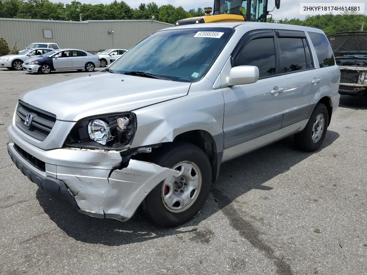 2004 Honda Pilot Lx VIN: 2HKYF18174H614881 Lot: 62088355