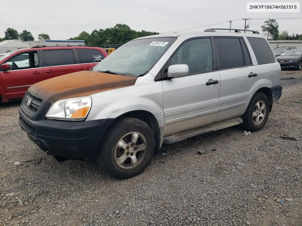 2004 Honda Pilot Exl VIN: 2HKYF18674H561515 Lot: 62397275