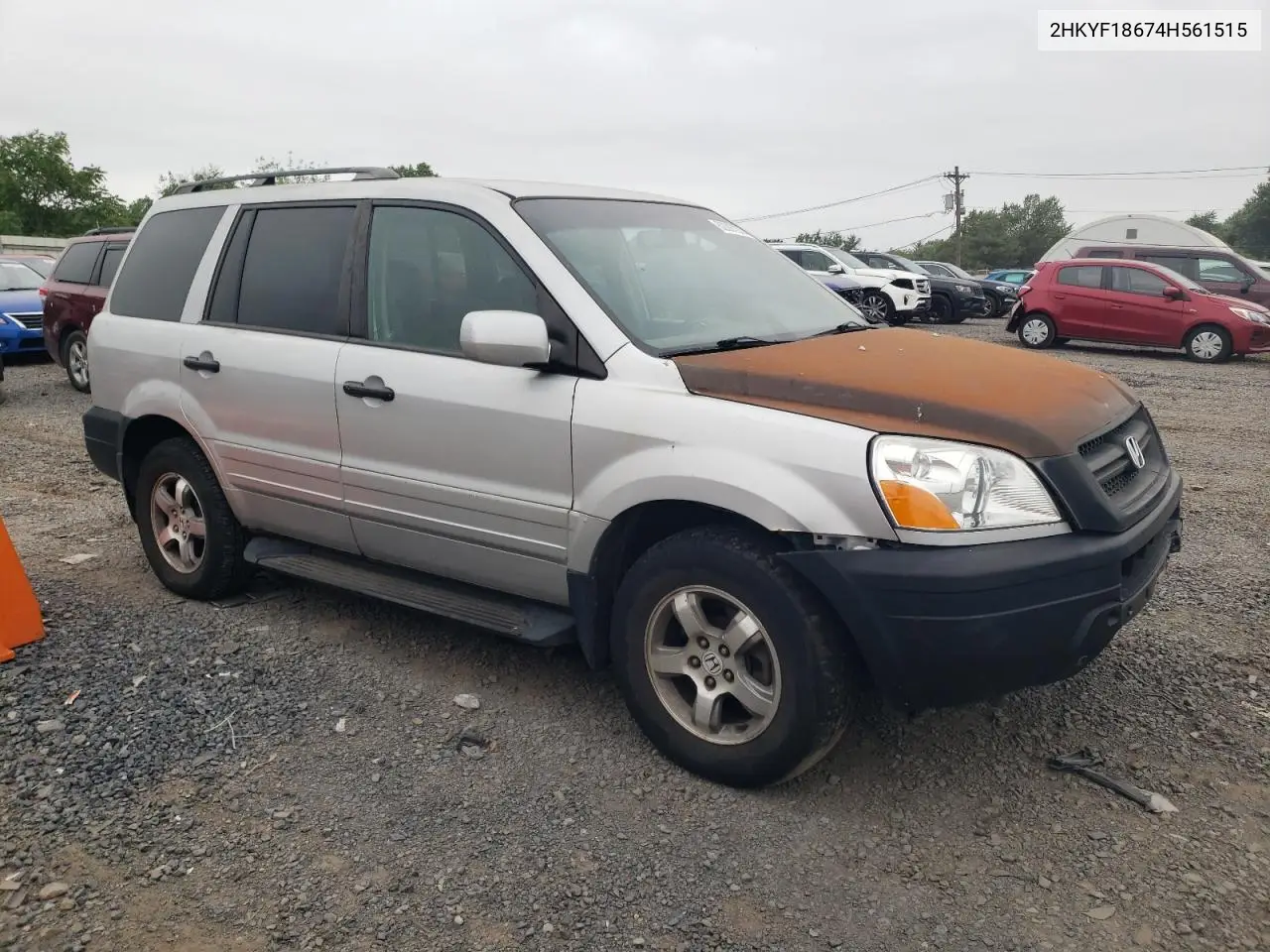 2004 Honda Pilot Exl VIN: 2HKYF18674H561515 Lot: 62397275