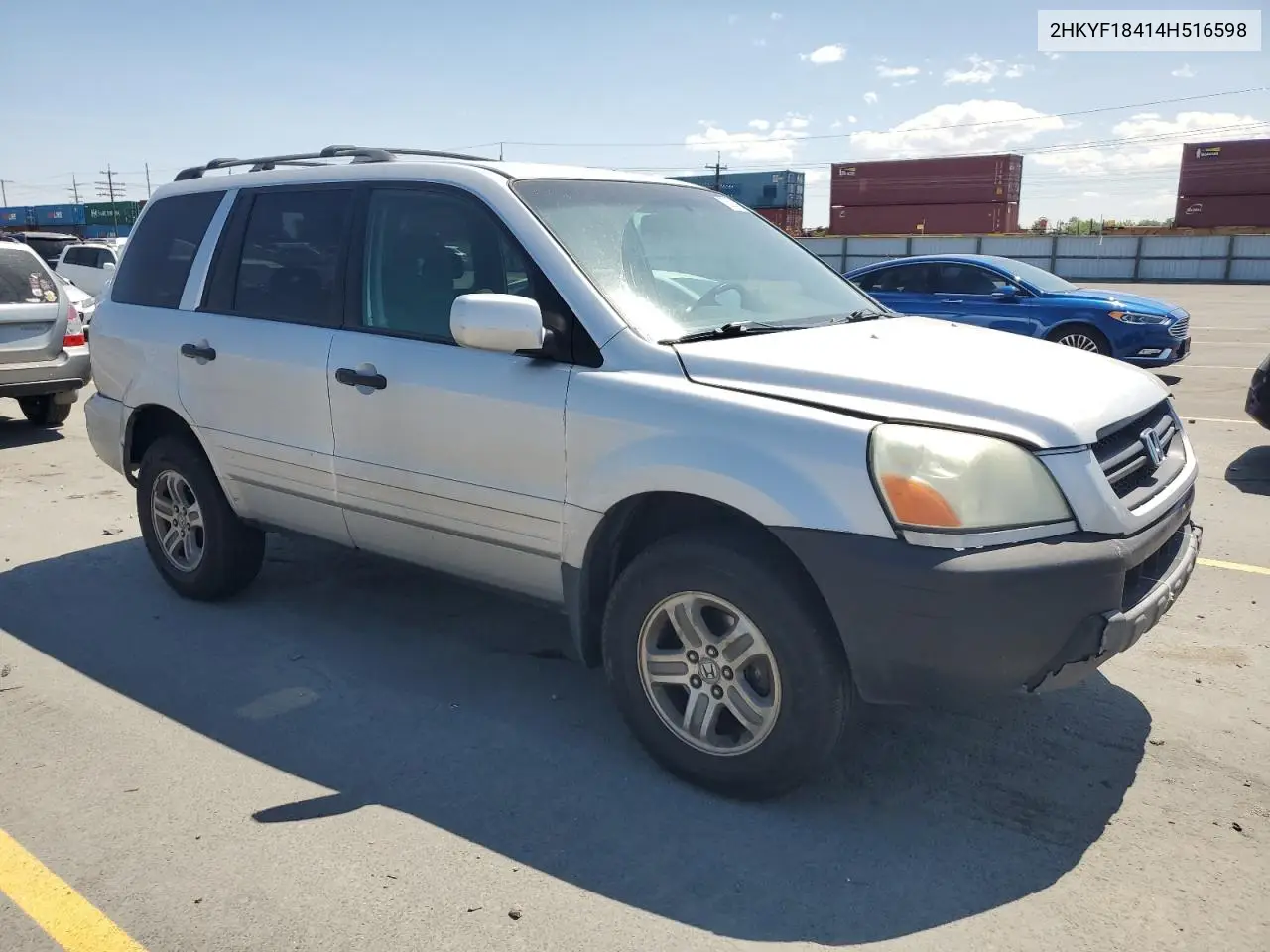 2004 Honda Pilot Ex VIN: 2HKYF18414H516598 Lot: 62505065