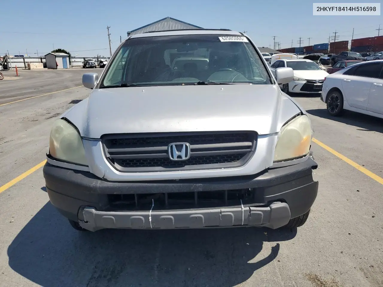 2004 Honda Pilot Ex VIN: 2HKYF18414H516598 Lot: 62505065