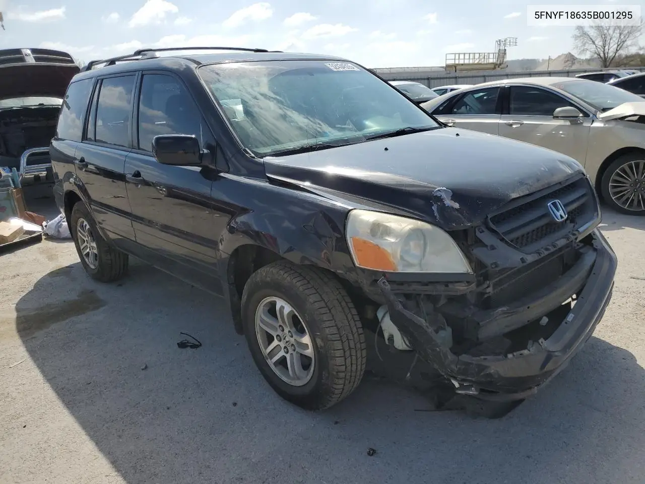2005 Honda Pilot Exl VIN: 5FNYF18635B001295 Lot: 52434555