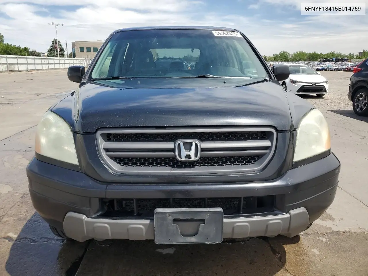 2005 Honda Pilot Ex VIN: 5FNYF18415B014769 Lot: 56502525