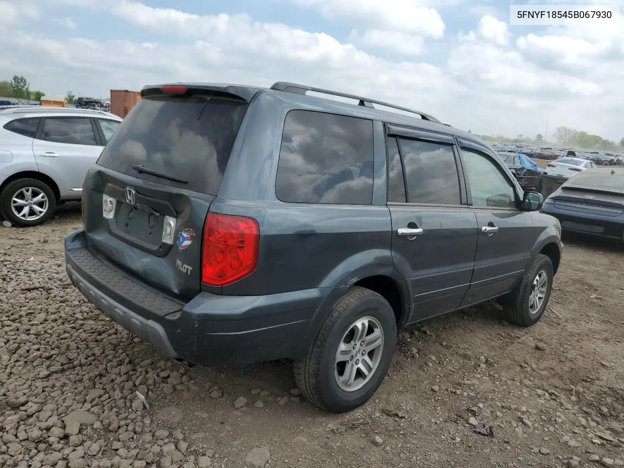2005 Honda Pilot Exl VIN: 5FNYF18545B067930 Lot: 56586315