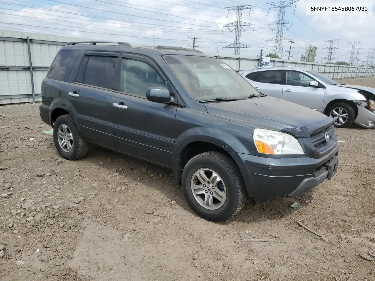 2005 Honda Pilot Exl VIN: 5FNYF18545B067930 Lot: 56586315