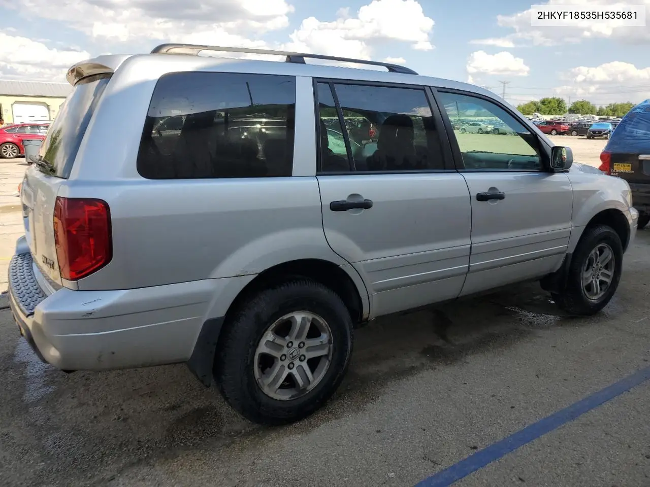 2005 Honda Pilot Exl VIN: 2HKYF18535H535681 Lot: 56692385