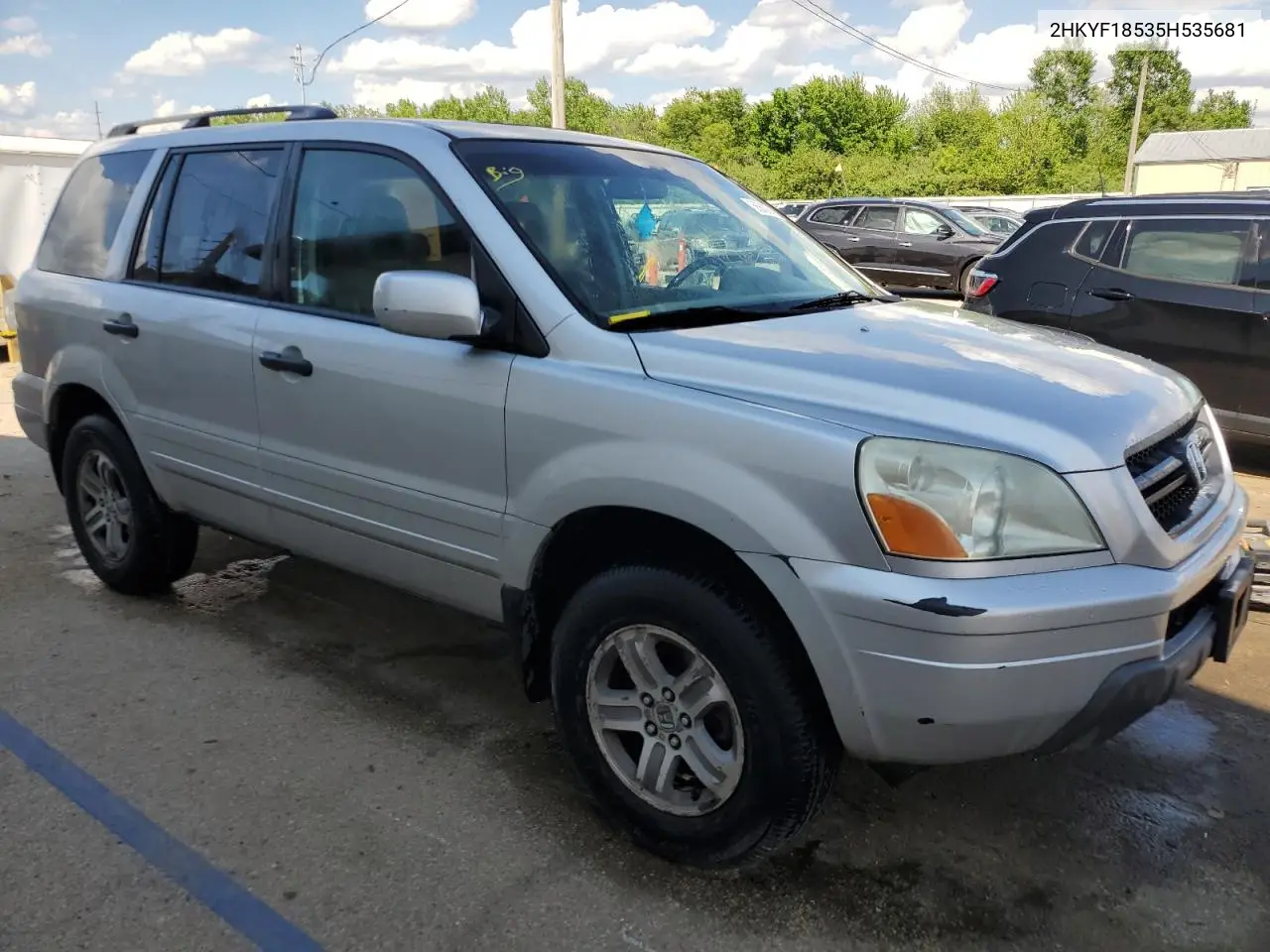 2005 Honda Pilot Exl VIN: 2HKYF18535H535681 Lot: 56692385