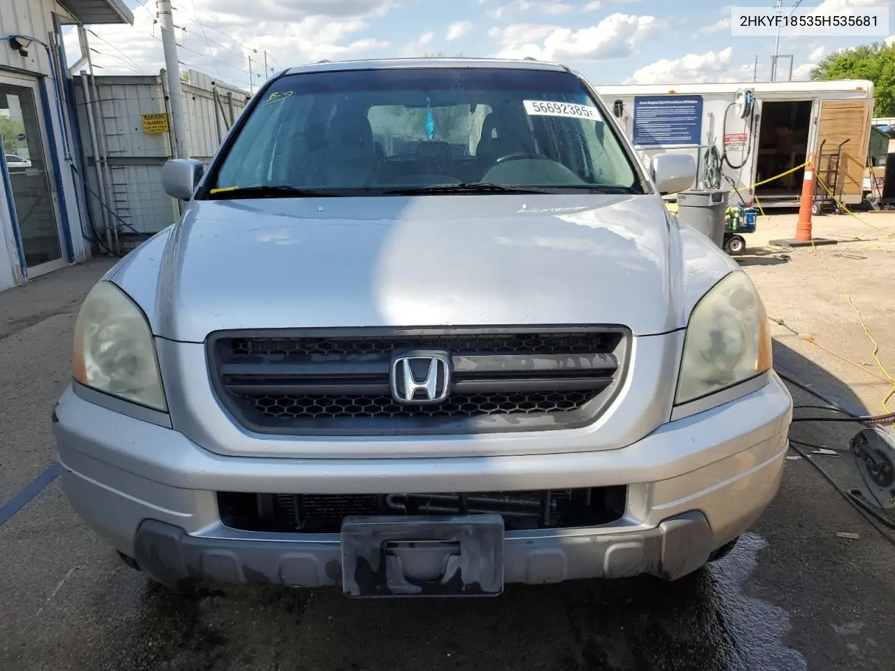 2005 Honda Pilot Exl VIN: 2HKYF18535H535681 Lot: 56692385