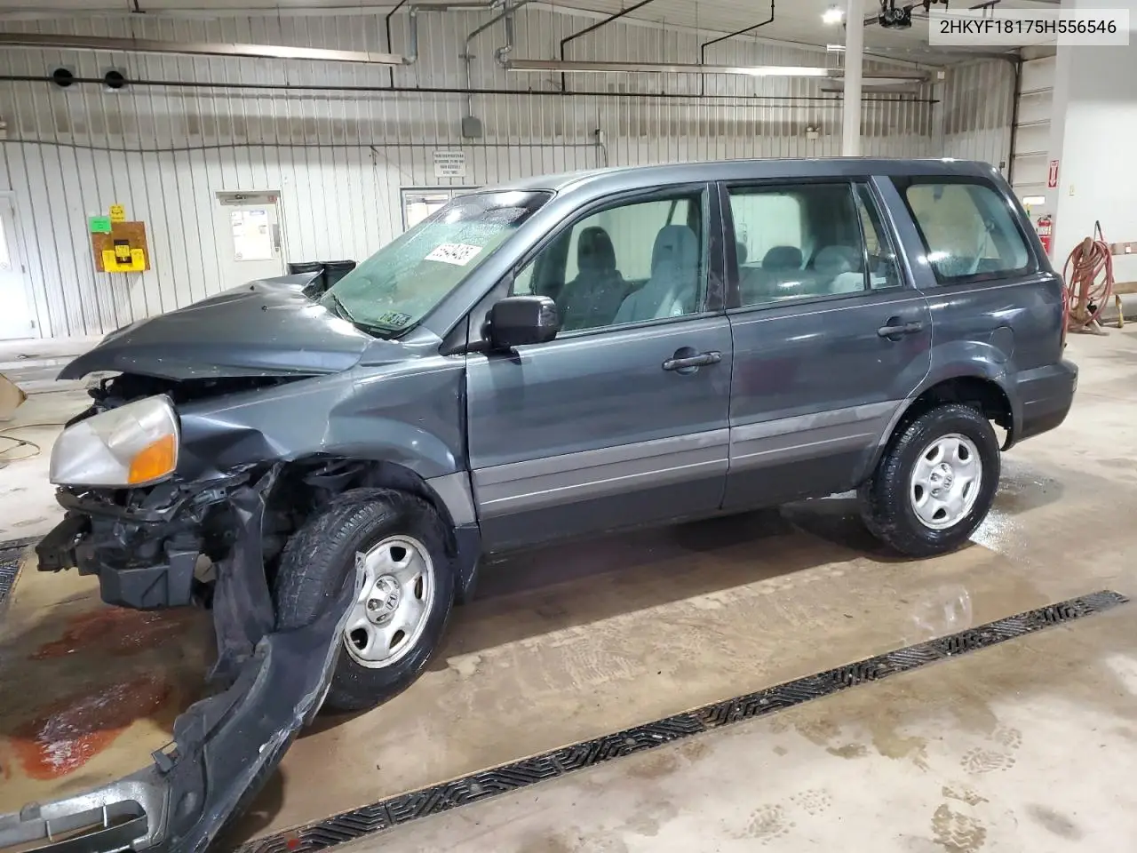 2005 Honda Pilot Lx VIN: 2HKYF18175H556546 Lot: 56943435