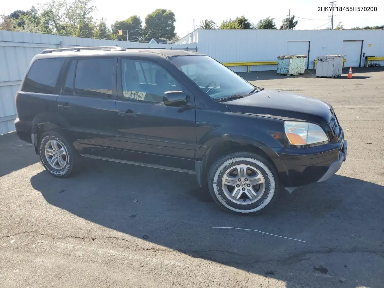 2005 Honda Pilot Ex VIN: 2HKYF18455H570200 Lot: 56999135