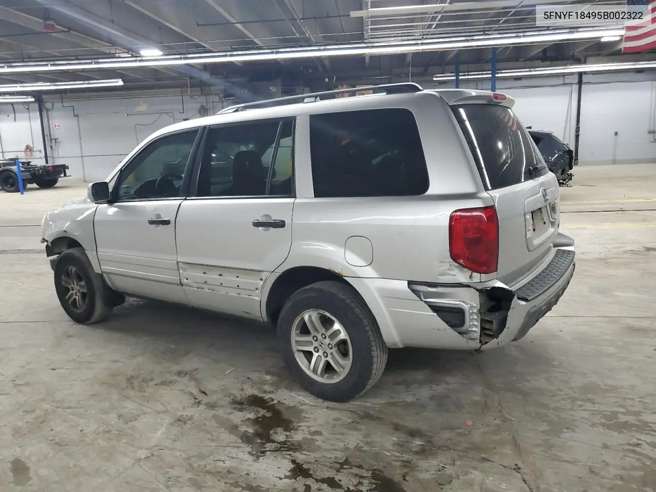 2005 Honda Pilot Ex VIN: 5FNYF18495B002322 Lot: 60802515