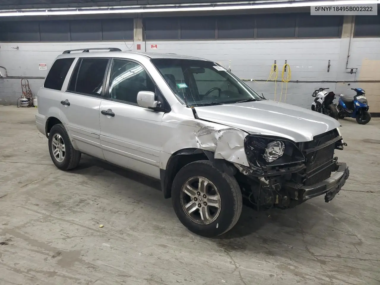 2005 Honda Pilot Ex VIN: 5FNYF18495B002322 Lot: 60802515