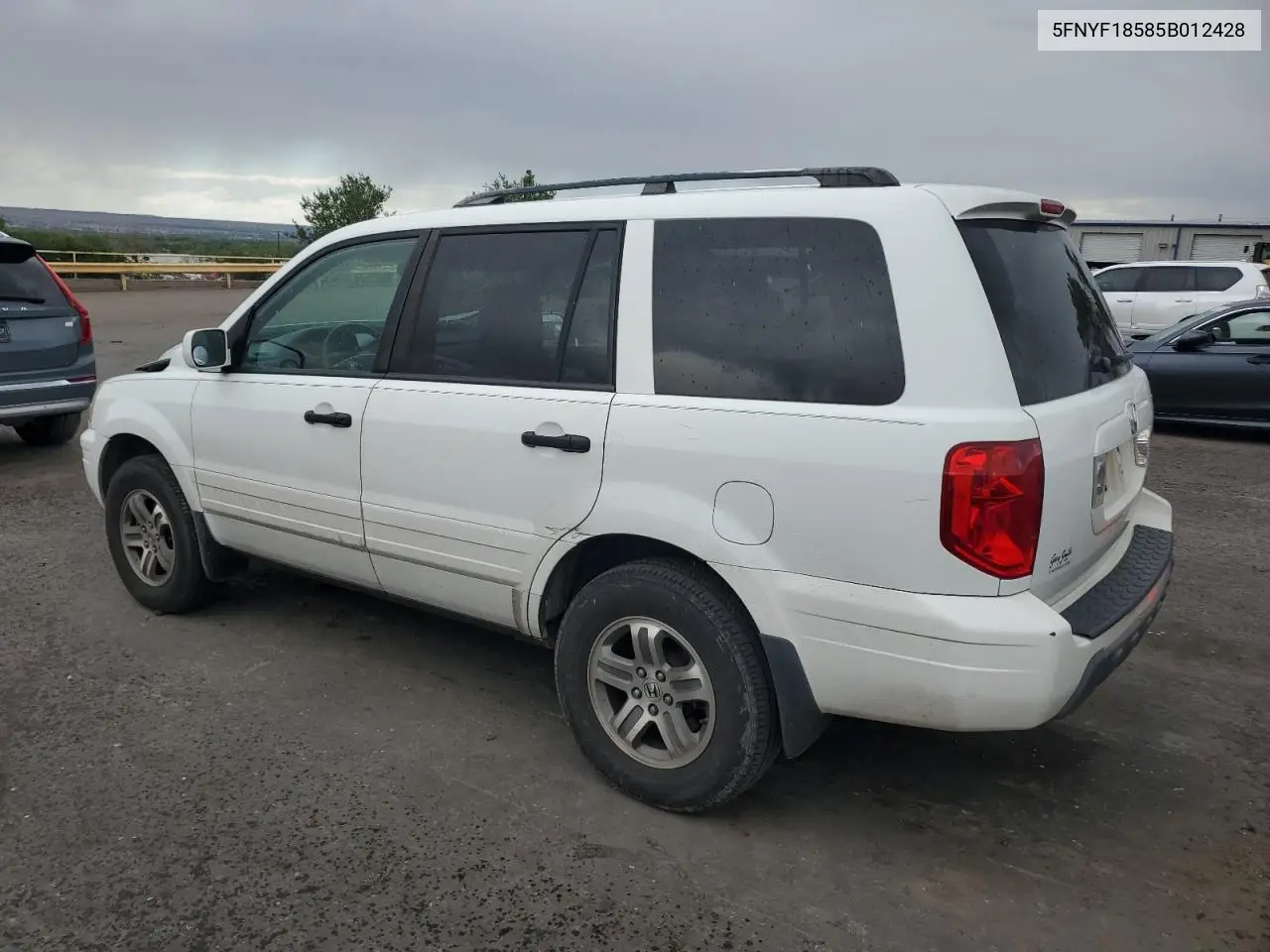 2005 Honda Pilot Exl VIN: 5FNYF18585B012428 Lot: 62513485