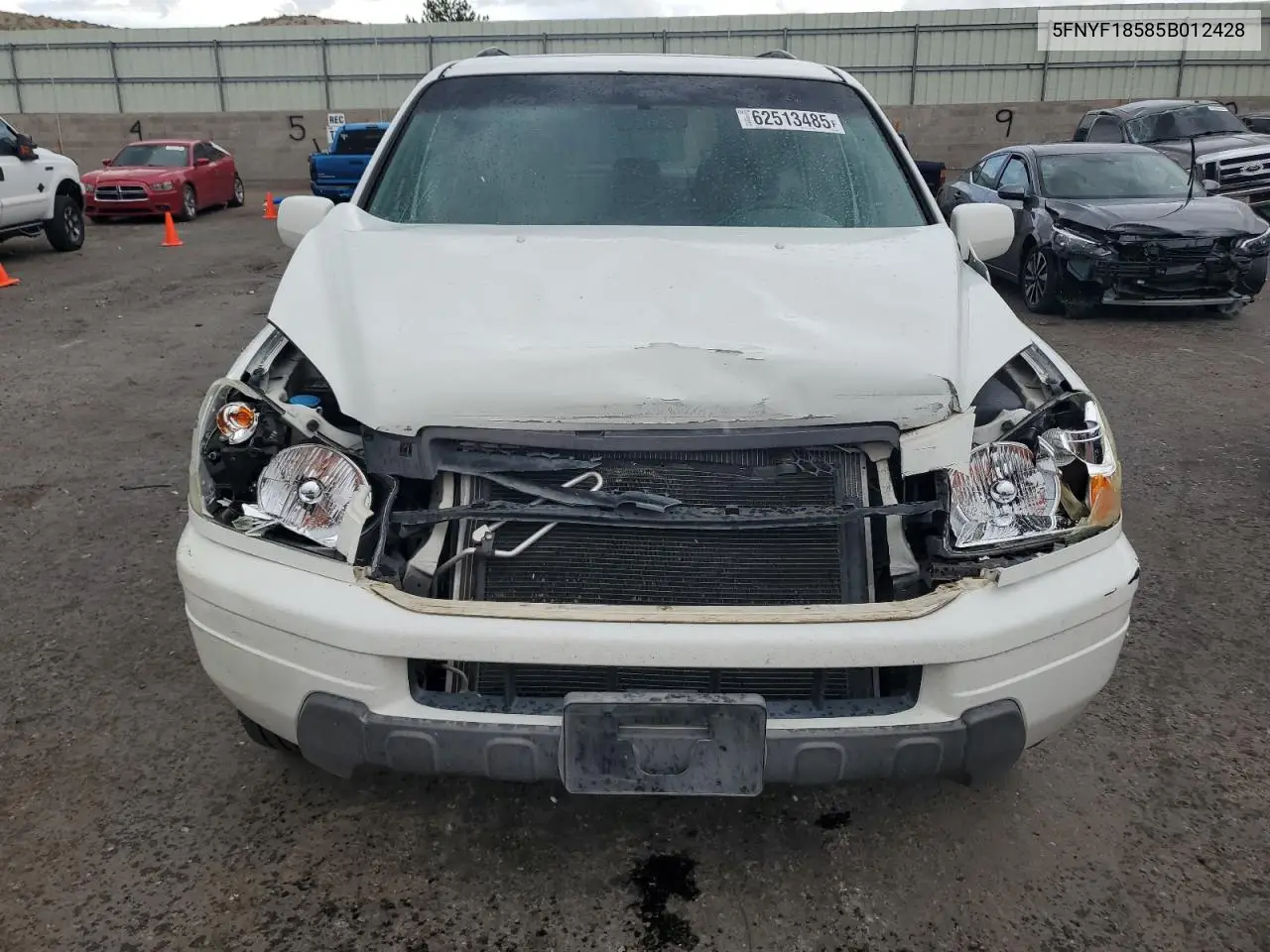 2005 Honda Pilot Exl VIN: 5FNYF18585B012428 Lot: 62513485