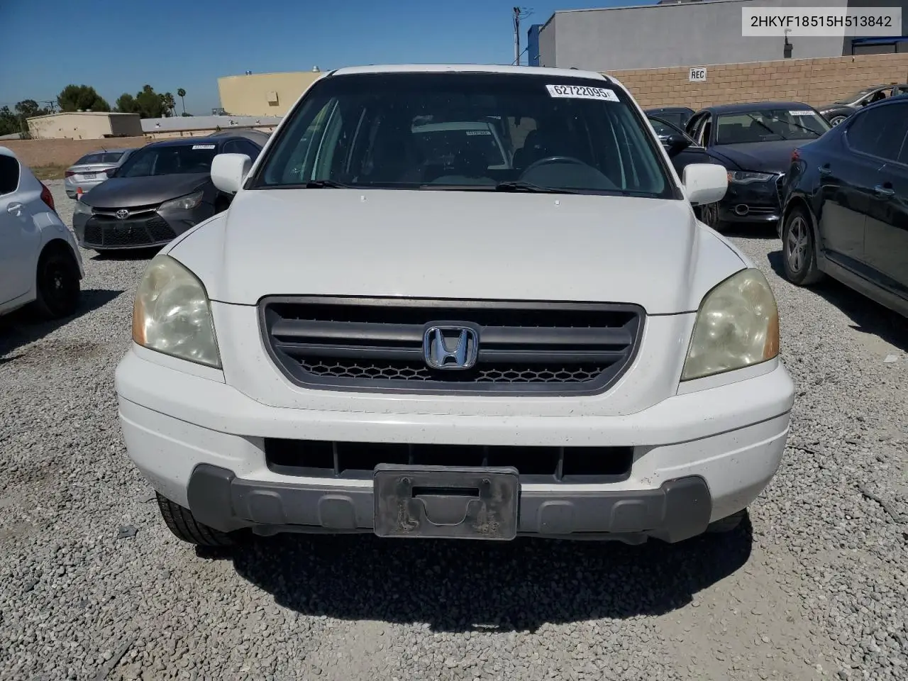 2005 Honda Pilot Exl VIN: 2HKYF18515H513842 Lot: 62722095