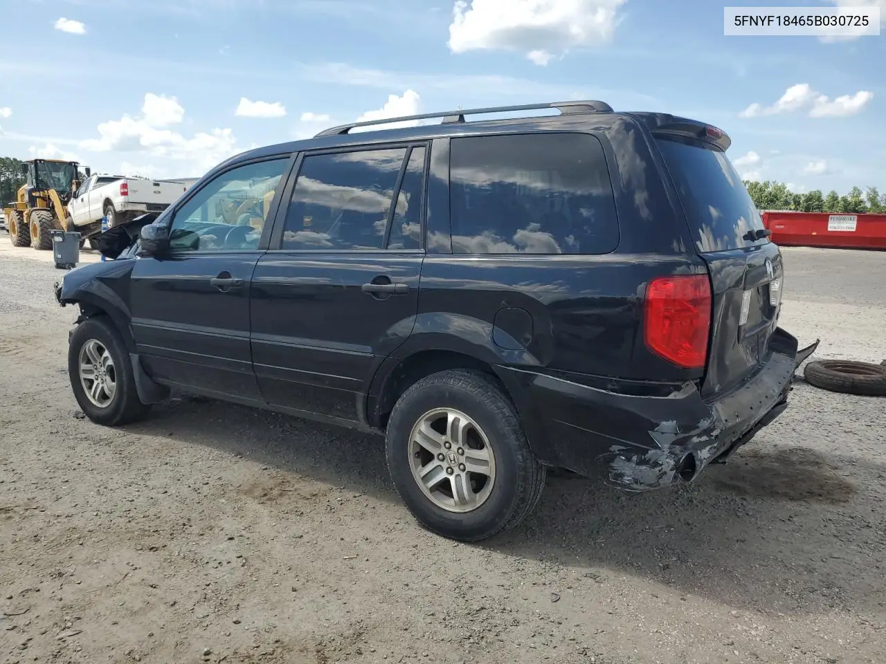 2005 Honda Pilot Ex VIN: 5FNYF18465B030725 Lot: 63075105