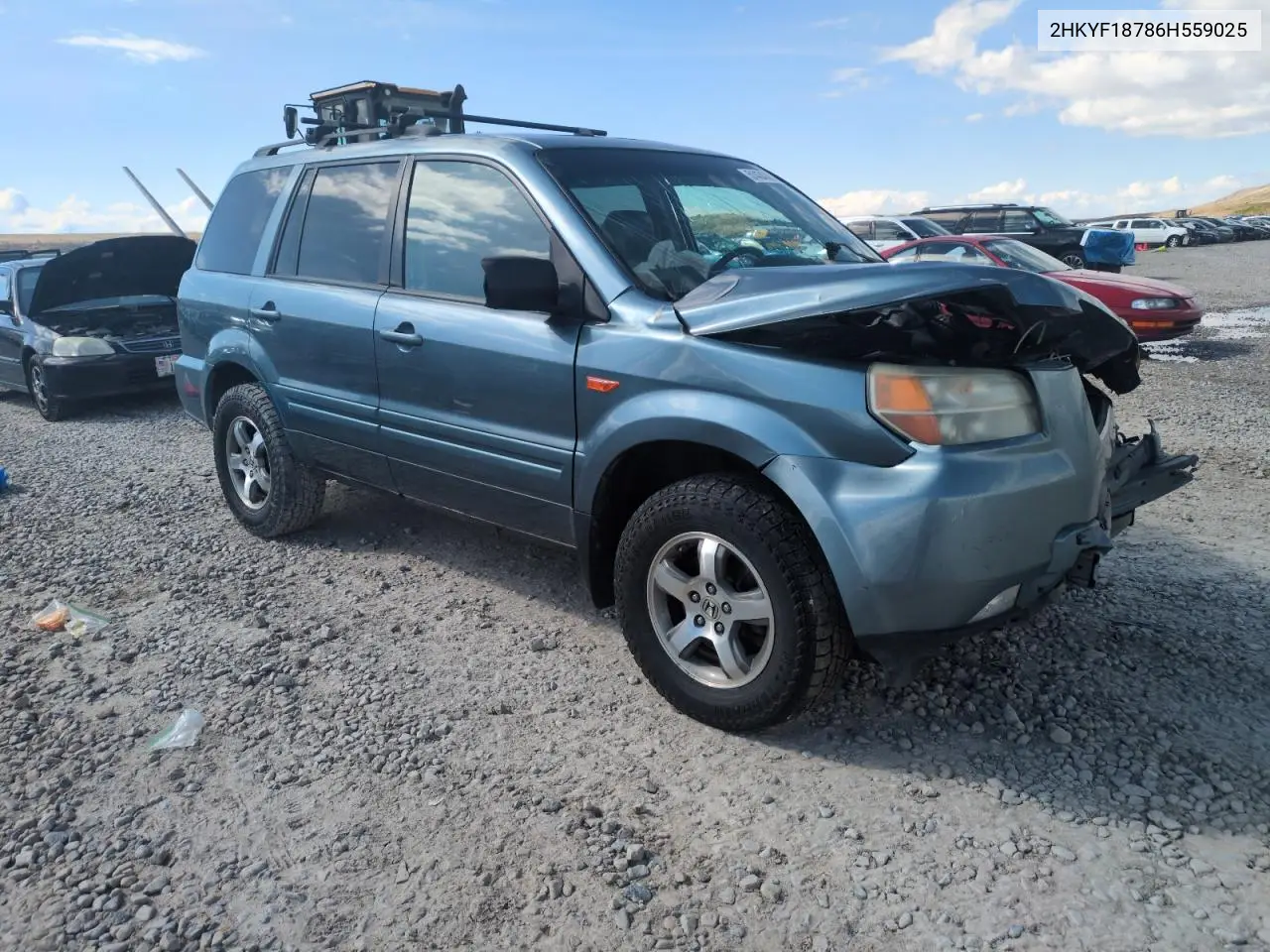2006 Honda Pilot Ex VIN: 2HKYF18786H559025 Lot: 51434785