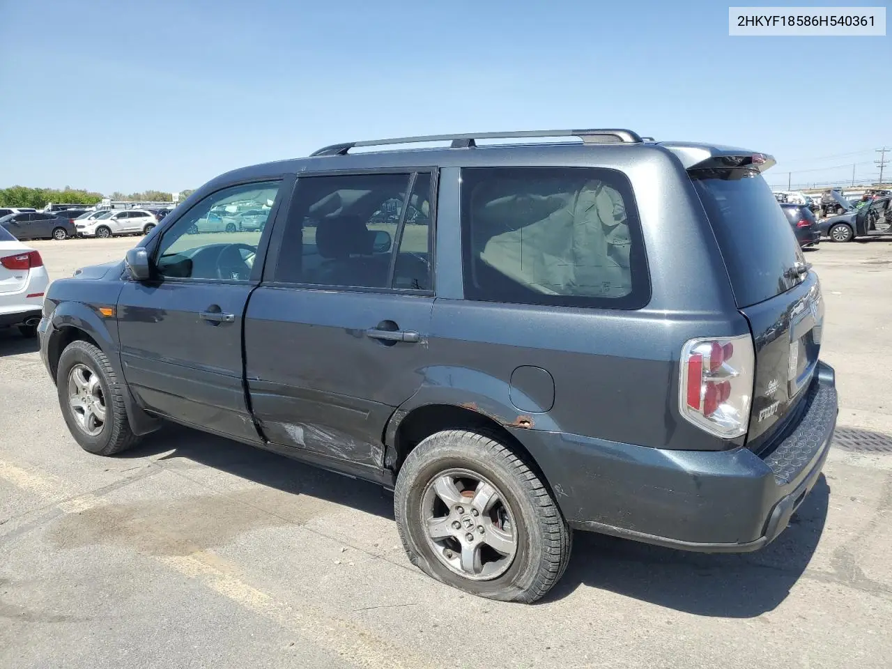 2006 Honda Pilot Ex VIN: 2HKYF18586H540361 Lot: 55513445