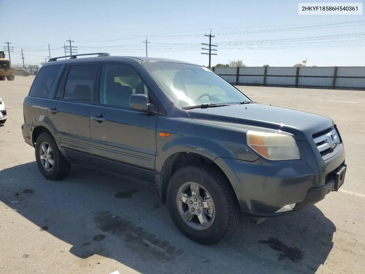 2006 Honda Pilot Ex VIN: 2HKYF18586H540361 Lot: 55513445