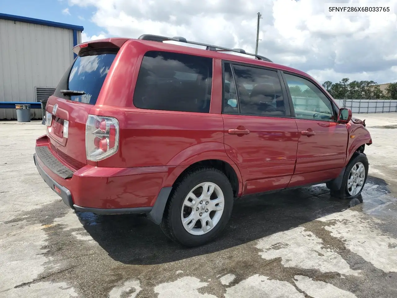 2006 Honda Pilot Ex VIN: 5FNYF286X6B033765 Lot: 56426785