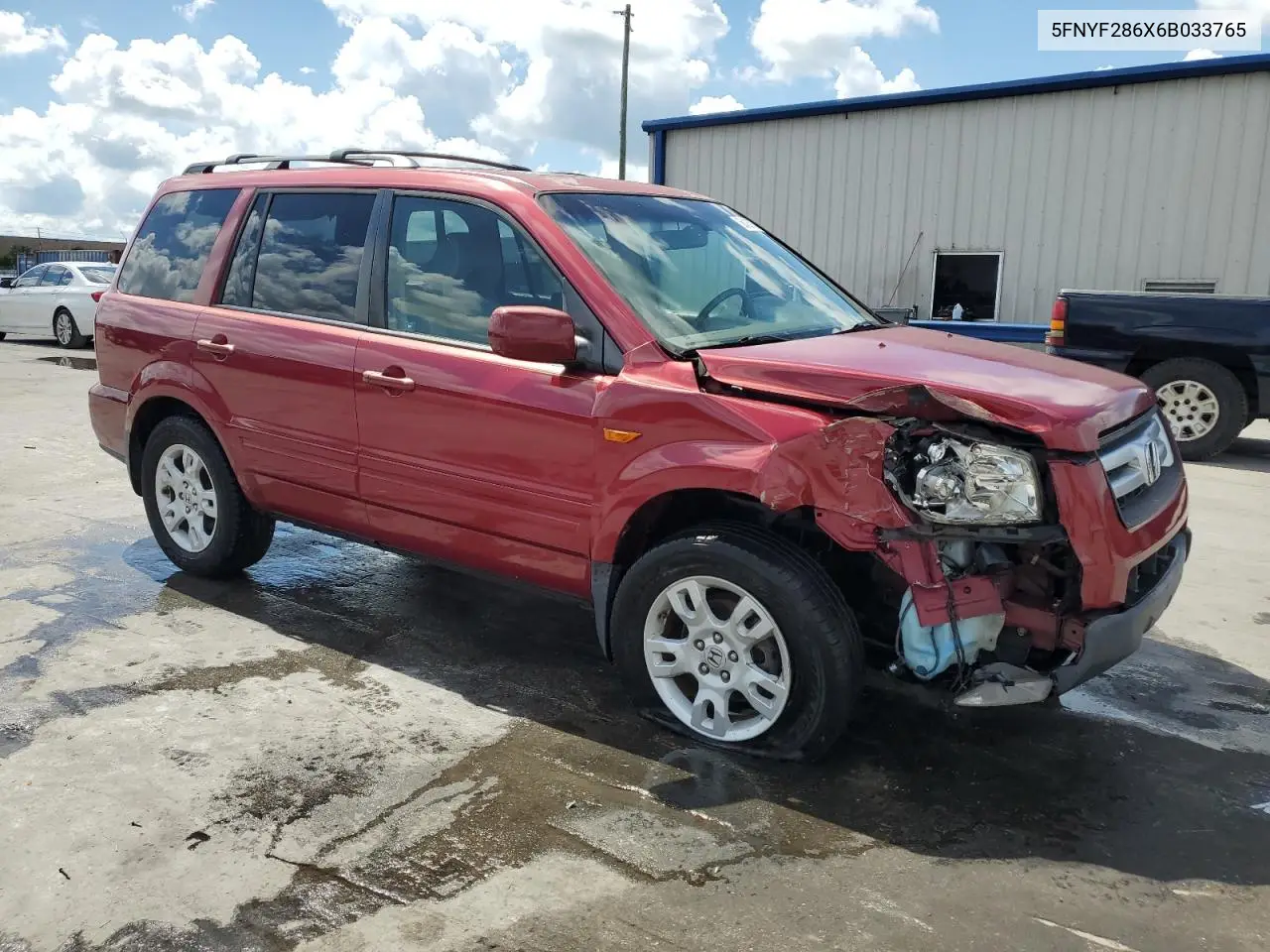 2006 Honda Pilot Ex VIN: 5FNYF286X6B033765 Lot: 56426785