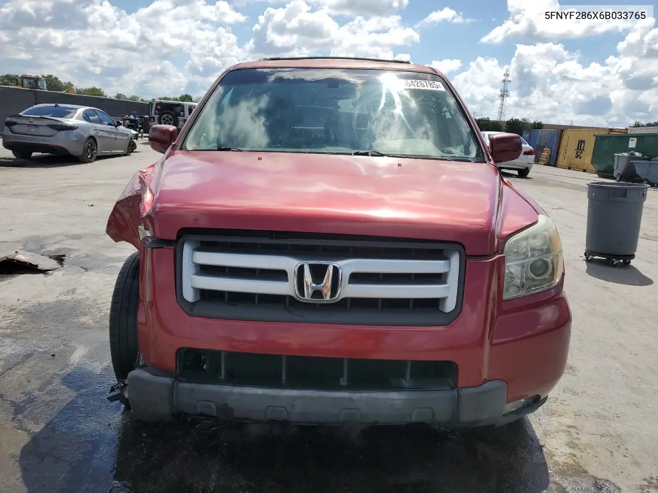 2006 Honda Pilot Ex VIN: 5FNYF286X6B033765 Lot: 56426785
