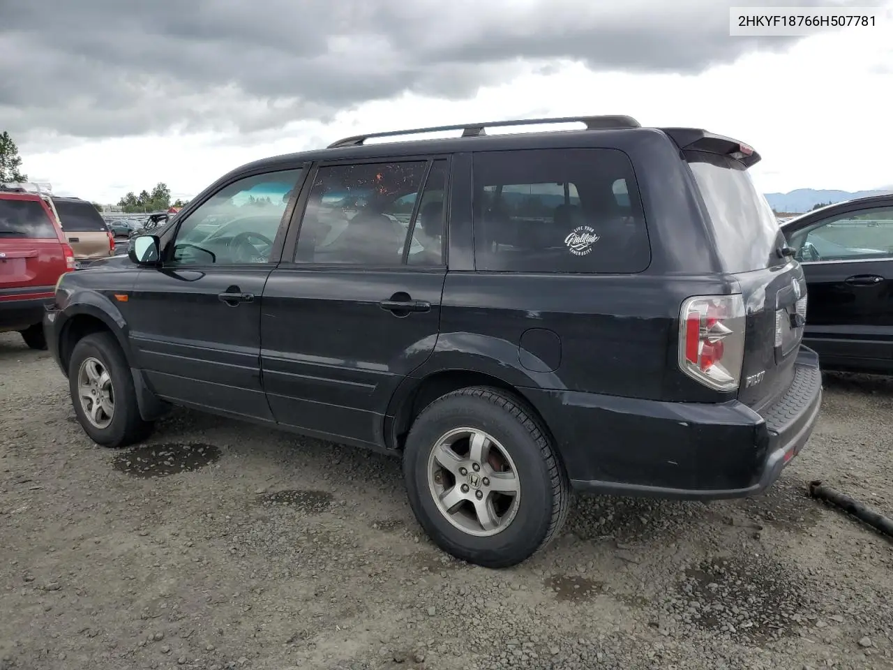 2006 Honda Pilot Ex VIN: 2HKYF18766H507781 Lot: 56674395