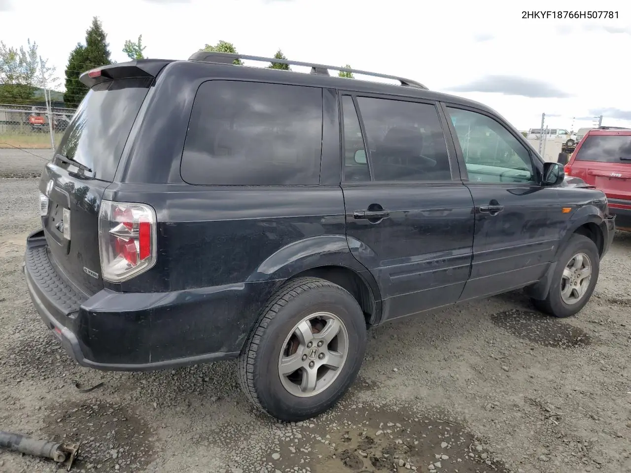 2006 Honda Pilot Ex VIN: 2HKYF18766H507781 Lot: 56674395