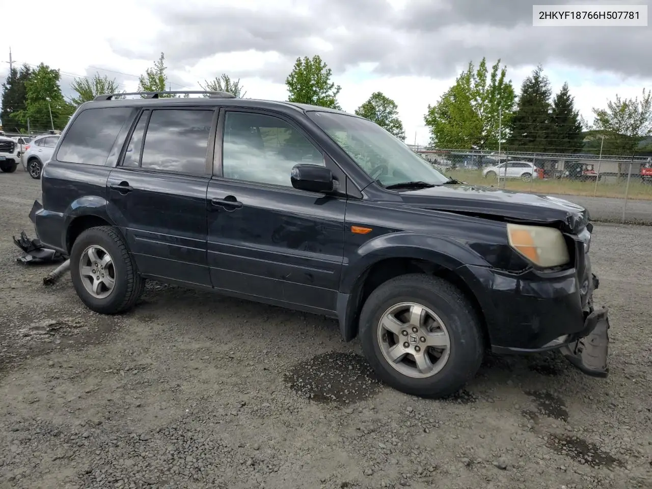 2006 Honda Pilot Ex VIN: 2HKYF18766H507781 Lot: 56674395