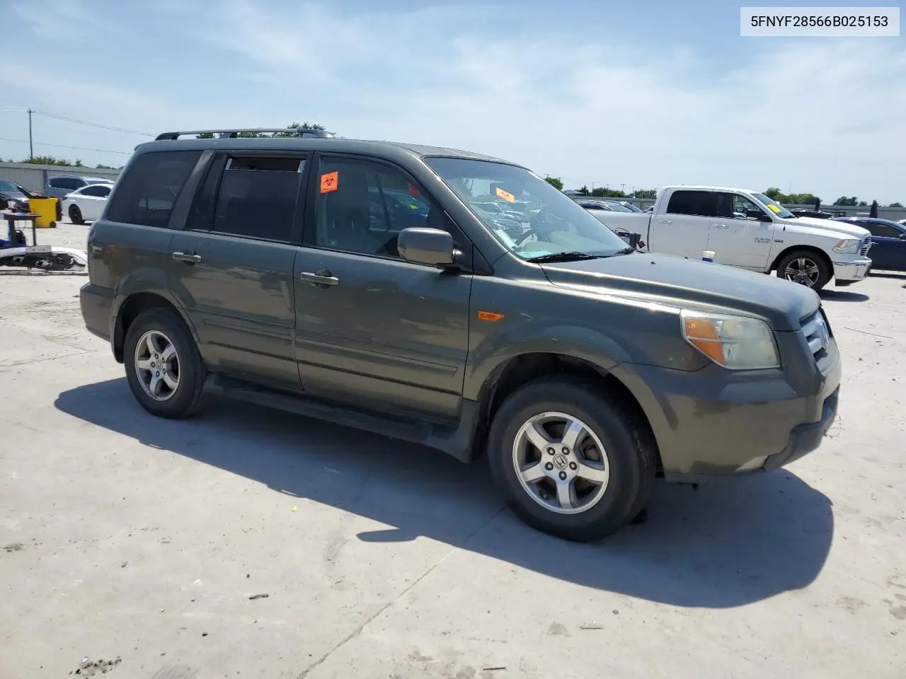 2006 Honda Pilot Ex VIN: 5FNYF28566B025153 Lot: 56792435