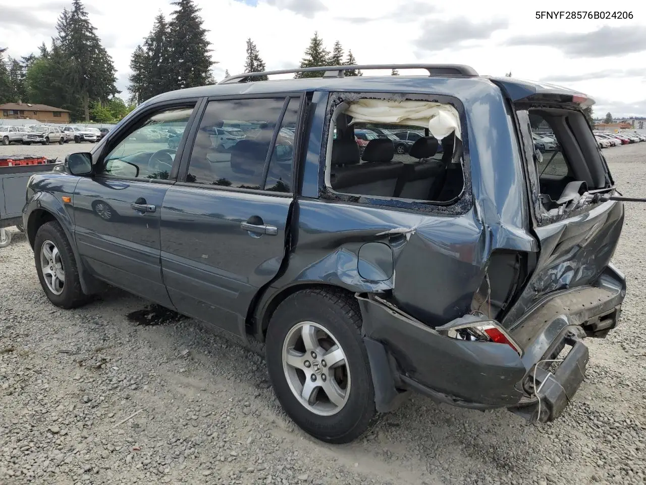 5fnyf28576b024206 5FNYF28576B024206 2006 Honda Pilot Ex