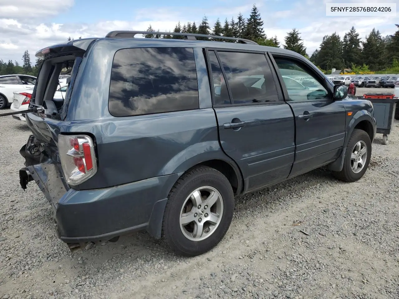 5fnyf28576b024206 5FNYF28576B024206 2006 Honda Pilot Ex