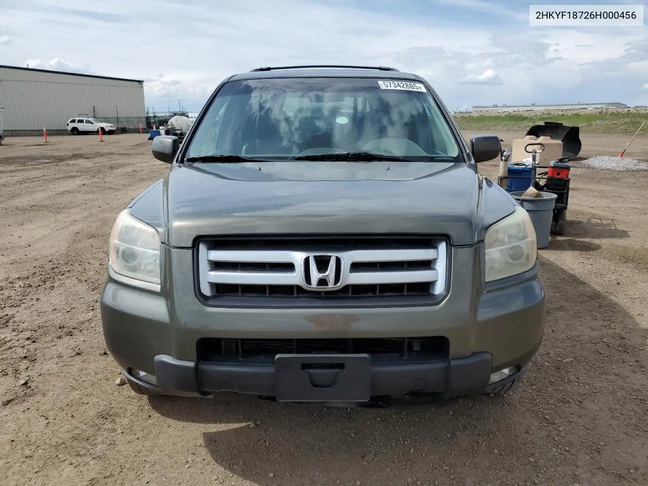 2006 Honda Pilot Ex VIN: 2HKYF18726H000456 Lot: 57342885